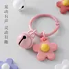 Mochila Estilo Europeo y Americano Cuatro Estaciones Dibujos Animados Estrella Campana Colgante Bolita de Pelo Linda Llavero para Teléfono Universal