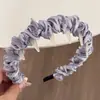 Faixa de Cabelo Plissada Pequena Fresca de Renda Doce com Dentes, Faixa de Cabelo Antiderrapante de Temperamento, Acessório de Cabeça Moderno e Versátil para Mulheres, Novo Estilo