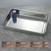 Forma Quadrada Retangular de Aço Inoxidável Extra Grande 100*65 Bandeja para Arroz Cozido no Vapor Bandeja para Churrasco Bandeja para Peixe Assado Bandeja para Uso Comercial em Banquetes