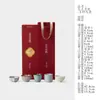 Juego de Tazas de Té Hecho a Mano Inno Gui Song de los Cinco Hornos Famosos, Taza de Maestro, Juego de Regalo, Juego de Té Kung Fu con Accesorios