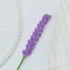 Lavanda Flor Tejida a Mano Lana de Flor Flor Terminada Ramo de Simulación Flor Tejida a Mano Adornos Decoración para el Hogar Boda