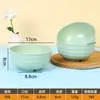 Color Macarrón Melamina Bol Redondo Bol de Plástico Set de Platos para Estudiantes Bol de Arroz para el Hogar Bol para Fideos Instantáneos Bol Creativo para Fideos Vajilla