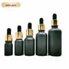 Spot fornecimento de óleo preto frasco conta-gotas 10ml_100ml cabeça de borracha cosméticos frasco spray cor atacado