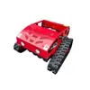 Fabricante de Cortador de Grama Autopropelido Mingsheng Atacado Cortador de Grama Controlado Remotamente Triturador de Grama Multifuncional Tipo Esteira para Pomar