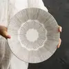 Platos de Servicio Cerámicos con Doble Espada y Esmalte Blanco Hechos de Fábrica, Vajilla de Hotel, Presentación Artística de Platos de Gama Alta, Platos de Cena Redondos