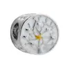 2025 Panjia Dora Nuevo Venta Caliente Transfronteriza Aleación Copo de Nieve Corazón Agujero Grande Cuentas Accesorios DIY Joyería