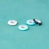 Novo Anel de Conexão Polygonal Colorido de Prata Esterlina S925 10mm para Pulseira de Contas de Cristal DIY Acessórios de Prata