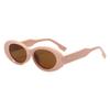 24 nuevas gafas de sol de estilo coreano con montura ovalada pequeña, de alta calidad y estilo de marca, para damas, de comercio exterior.