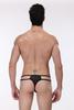 Ropa interior para hombre de comercio exterior transfronterizo de Amazon imitación cuero 1 charol PU tanga pantalones T sexy
