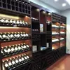 Armários de Exposição para Tabaco e Álcool, Armários de Exposição de Produtos, Prateleiras de Armazenamento de Parede Personalizadas de Múltiplas Camadas, Armários Traseiros para Lojas de Conveniência, Balcões de Caixa Contra a Parede