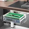 Caixa de Armazenamento de Papelaria Estilo Gaveta sob a Mesa, Gadget de Gaveta Invisível para Mesa de Escritório, Suporte de Armazenamento Escondido sob a Mesa