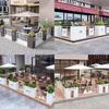 Caja de Flores de Hierro Forjado de Acero Inoxidable para Exterior Valla Valla Jardín Municipal Valla de Columpio Departamento de Ventas Caja de Flores Jardinera