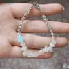 Pulsera Original de Perlas Azul Marino Perlado, Fresca y Única, para Mujer, Estilo Curativo, Accesorio Versátil para la Mano Diaria