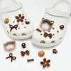 Perla de Resina Iridiscente Agujero Flor de Zapato 3D Accesorios Flor Estrella de Mar Concha DIY Hebilla de Zapato Desmontable Venta al por Mayor