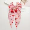 Nova Faixa de Cabelo/Grampo com Laço de Fita de Cereja e Urso com Diamantes Estampados Transfronteiriços Acessórios DIY para Mala Roupas Acessórios