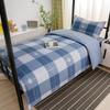 Algodão Três Peças Dormitório Estudantil Algodão Puro Seis Peças Cama Lençóis de Cama Capa de Edredom Cama Elástica Conjunto para Dormitório Compra em Grupo Atacado