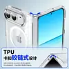 Para iPhone Duo Funda de Teléfono Transparente Apple 18 Pantalla Plegable Dos en Uno Magnética Anti-caídas Funda Protectora