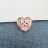 Colorido Fofo Estampa Xadrez Coração Engrenagem Maçã Fivela de Quatro Olhos Acessórios de Roupa Joias DIY Fivela Decorativa Costurada à Mão