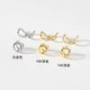 Acessórios DIY atacado gaiola de pássaro cor ouro 14K pulseira de pérolas colar fivela universal fecho de fivela botão de pressão