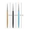 Pluma para pintar arte de uñas 3 juegos de varilla metálica ultra fina para pintar flor gancho borde línea de extracción pluma de uñas lana de nylon exclusiva transfronteriza