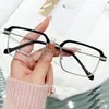 Nuevas gafas de lectura anti luz azul populares en línea TikTok gafas para cejas de hombre gafas HD para mediana edad y ancianos con miopía