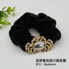 Yingyi Accesorios DIY Brocado Song Base para Pasador de Cangrejo de la Fortuna con Cubierta Goma para el Cabello de Cangrejo Anillo para el Cabello Accesorios de Material de Tela