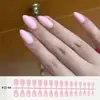 32 piezas de puntas de uñas vestibles transfronterizas europeas y americanas, uñas postizas cortas al por mayor
