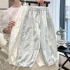 Pantalones Unisex con Dobladillo Curvo Verano Estilo Delgado 2025 Nuevos Pantalones de Verano para Niñas Pantalones de Pierna Ancha Niños Grandes Pantalones de Secado Rápido Antimosquitos