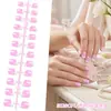 Comercio Exterior Corto Estilo Francés Blanco Gama Alta Decoración de Uñas Uñas Postizas Tiras de Uñas Codificadas por Color Natural Accesorios de Decoración de Uñas