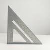Fábrica cabello lacio 12 pulgadas aleación de aluminio escuadra de ángulo 7 pulgadas carpintería regla de marcado venta al por mayor aluminio fundido regla triangular