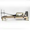 Cama de Pilates para el Core de Madera para Uso Dual en Casa y Comercial Riel Deslizante Silencioso Cama de Entrenamiento de Pilates Deslizante Multifuncional para el Core