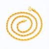 Collar de hombre de oro arena de Vietnam con torsión, imitación de oro, comercio electrónico, chapado en oro al vacío para que no se desvanezca por mucho tiempo, venta al por mayor