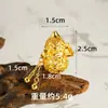 Collar vietnamita estilo chino bañado en oro con diseño étnico vintage, colgante de calabaza giratoria de fortuna y prosperidad para mujer, nueva joyería china de alta gama