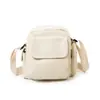 Bolso Pequeño Cuadrado de Lona con Múltiples Bolsillos para Mujer 2026 Nuevo Casual Gran Capacidad Bolso para Teléfono Móvil Bolso de Hombro Cruzado para Viajes al Aire Libre