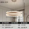 Mumingju Lujo Ligero Elegante Cristal Natural Araña para Sala de Estar 6 Nueva Creativa Circular Arte de Hierro Luz Principal para Comedor y Dormitorio
