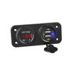 Cargador de coche modificado de doble chip QC3.0 de carga rápida de 36W, voltímetro con pantalla digital, impermeable, producto nuevo del fabricante, combinación
