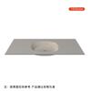Lavabo Integrado de Cristal Templado con Bordes Delgados, Lavabo Minimalista Moderno, Lavabo Integrado para Exteriores