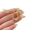 Horquilla de estilo occidental europeo y americano con forma de serpiente de plata para mujer, pinza lateral oscura oscura, todo a juego, estilo gélido, pinza para flequillo, tendencia, ins
