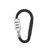 Cadeado de senha tipo D portátil para exterior cadeado de montanhismo cadeado rápido multifuncional cadeado anti-roubo para bagagem de viagem Universal