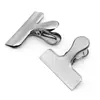 Clip para Archivos de Oficina Clip Metálico para Documentos Ticket Acero Inoxidable Clip Sellador de Alimentos Snack Conservación Frescura Hogar