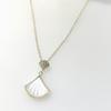 Colar de vida de concha com pedra de zircônia concha feminino presente criativo presente de aniversário de nicho para namorada esposa