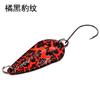 3cm/3g colorido leopardo cavalo boca único gancho lantejoulas luya isca isca dura matar faixa branca peixinho lantejoulas