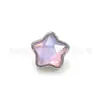 Brinco de Titânio F136 com Estrela de Cinco Pontas Iridescente, Piercing de Osso da Orelha de Vidro, 23 Joias de Piercing em Liga de Titânio com Superfície Brilhante em Forma de Lua para Lábio