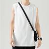 Colete Liso Masculino Tamanho Grande Roupa de Cintura Sem Mangas Camiseta Moda Homem Gordo Solto Verão Esportivo Casual Top