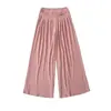 Conjunto de tres piezas: camisola de encaje puramente sensual, pantalones largos, pantalones de pierna ancha, traje de cárdigan T-shirt de manga larga con botonadura simple y cuello redondo