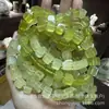 Pulsera de Cubos de Azúcar de Jade Natural al por Mayor Accesorios de Joyería de Cubos de Azúcar Cuentas Sueltas de Cubos de Azúcar