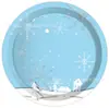 Mm127 Natal Árvore de Natal Boneco de Neve Floco de Neve Festa Louça para 8 Pessoas Conjunto de 4 Peças Prato de Papel Guardanapo de Papel Copo de Papel