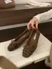 Sapatos Planos Retro Estampa de Leopardo com Laço Forrados com Lã de Algodão para Mulheres Nova Moda Outono e Inverno 2025 Sapatos Mary Jane Franceses para Noite