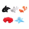 Suministros para Mascotas Juguetes Serie Océano Menta para Gatos Peluche Cangrejo Pez Masticar y Afilar Garras Auto-Placer Juguetes Interactivos para Gatos