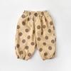 Pantalones para Bebé Primavera y Otoño Pantalones PP para Bebé Algodón Lunares Holgados Pantalones Bloomers Versátiles Casuales para Salir